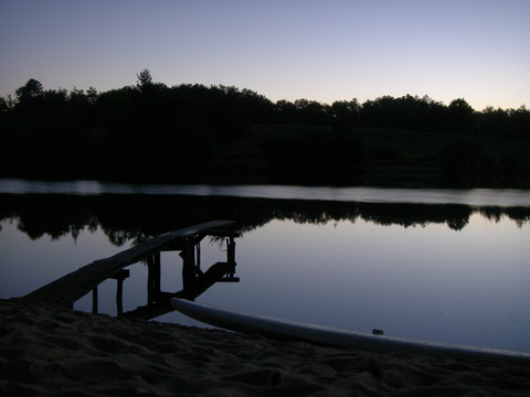The lake at night